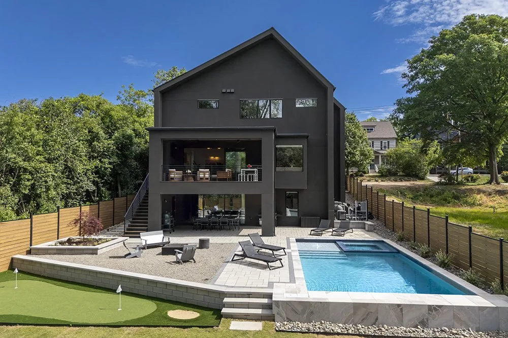 Pool and outdoor living space